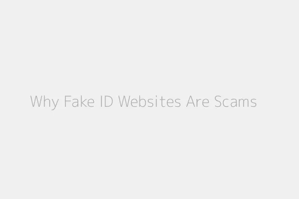Why Fake ID Websites Are Scams