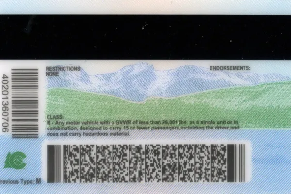 Buy Colorado-new fake ID front view online