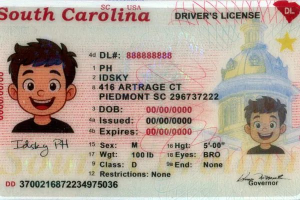 Buy South Carolina fake ID online - premium quality driver license for sale