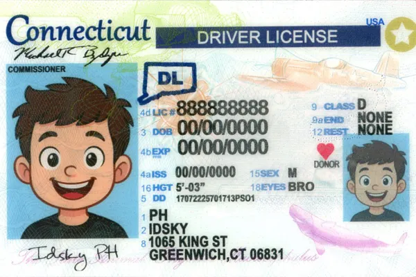 Buy Connecticut fake ID online - premium quality driver license for sale