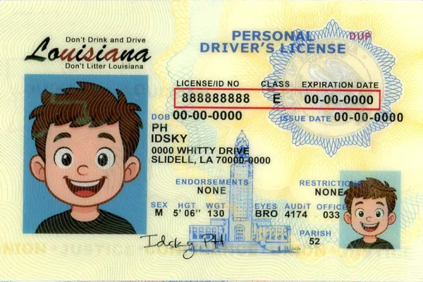 Buy Louisiana fake ID online - premium quality driver license for sale