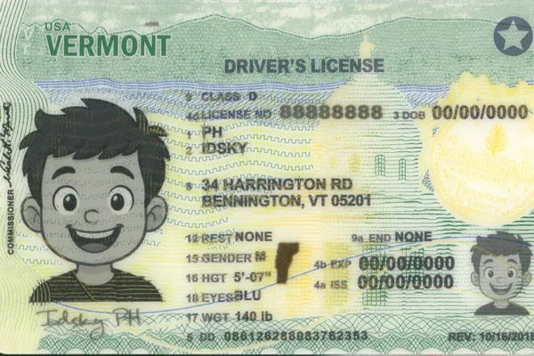 Buy Vermont fake ID online - premium quality driver license for sale
