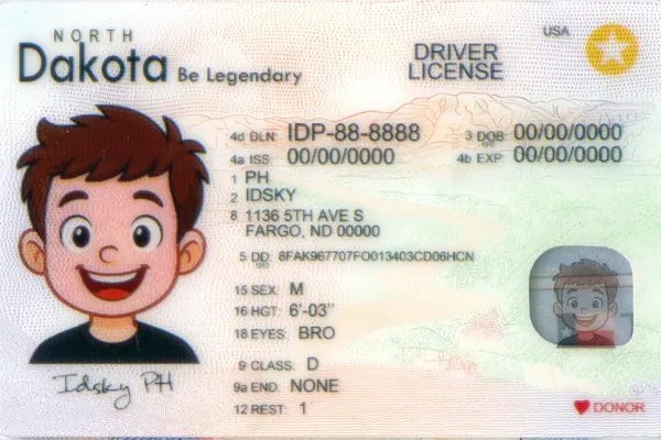 Buy North Dakota fake ID online - premium quality driver license for sale