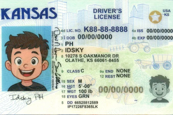 Buy Kansas fake ID online - premium quality driver license for sale