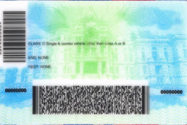 Buy Wyoming fake ID front view online