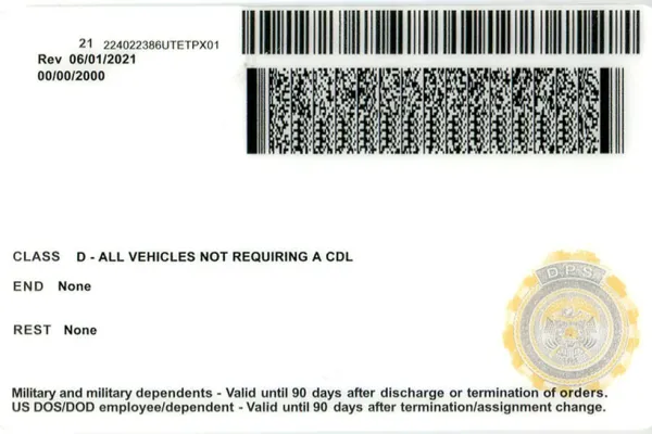 Buy Utah fake ID front view online