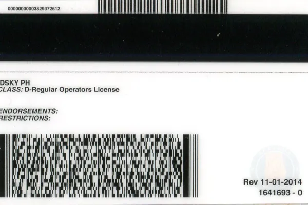 Buy Alabama fake ID front view online