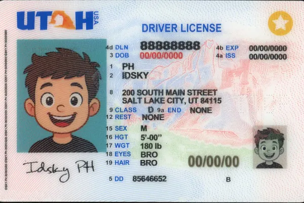 Buy Utah fake ID online - premium quality driver license for sale