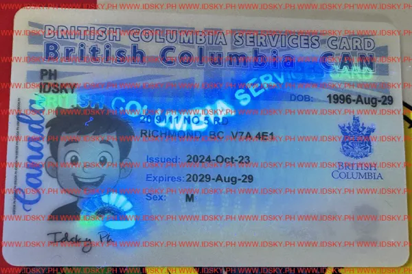 Order British Columbla (BC-SERVICES CARD) fake ID - fast delivery and best price guaranteed