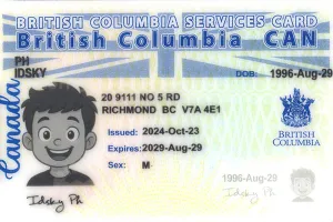Order British Columbla (BC-SERVICES CARD) fake ID - fast delivery and best price guaranteed