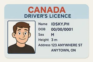 How to check fakeidcanada anti-counterfeiting information